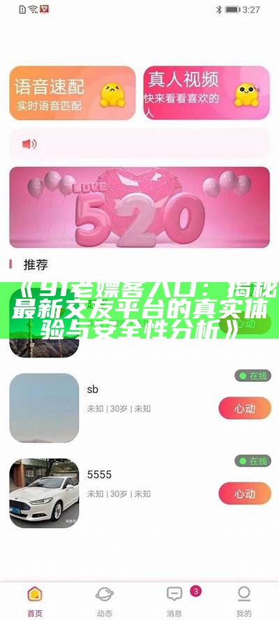 《91老嫖客入口：揭秘最新交友平台的真实体验与安全性分析》
